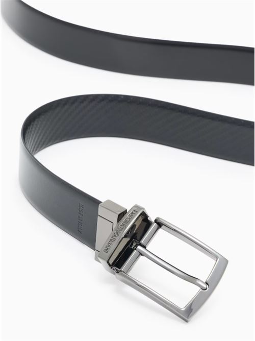 REVERSIBLE BELT EMPORIO ARMANI | EM003703.AF19586MC012 NERO/NERO